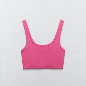 Zara pink Crop Top